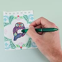 Vista 2 de PILOT FriXion Clicker - Bolígrafos de tinta de gel borrables, recargables y retráctiles, punta extrafina, tinta negra, paquete de 2 (32500)