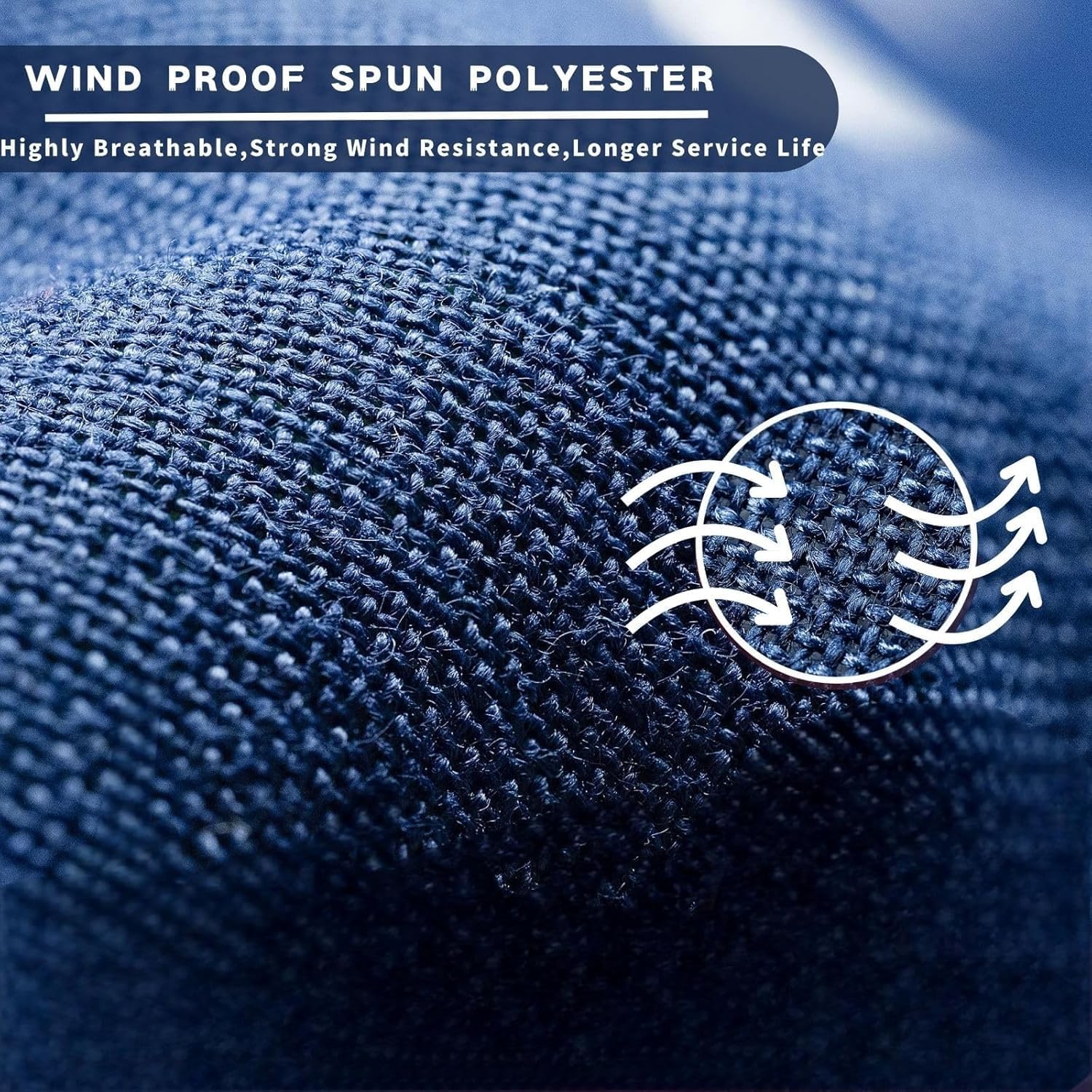 American Flag 3x5 FT Outdoor All Weather High Wind USA US Flags with Embroidered Stars, Sewn Stripes, Brass Grommets, Heavy-Duty Polyester, Tear and Water Resistant Super Tough Series - Image 3