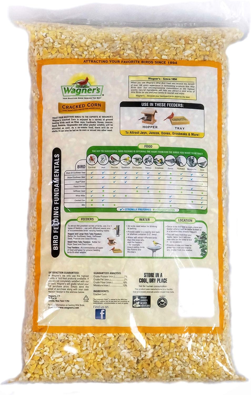 Wagner's 53003 20-Pound Wild Bird Food and 18542 10-Pound Cracked Corn