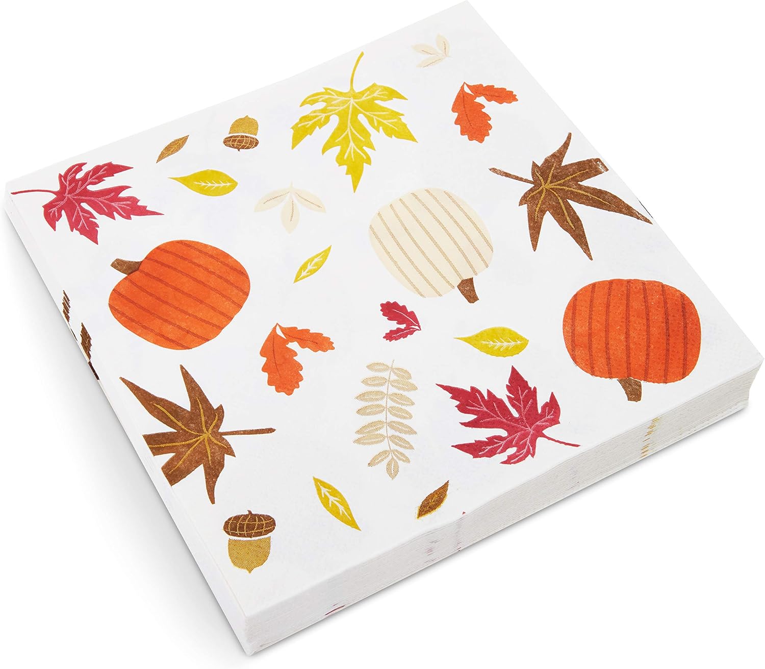 Thanksgiving Party Pack, Paper Plates, Plastic Cutlery, Cups, and Napkins (Serves 24, 144 Pieces) : Home & Kitchen