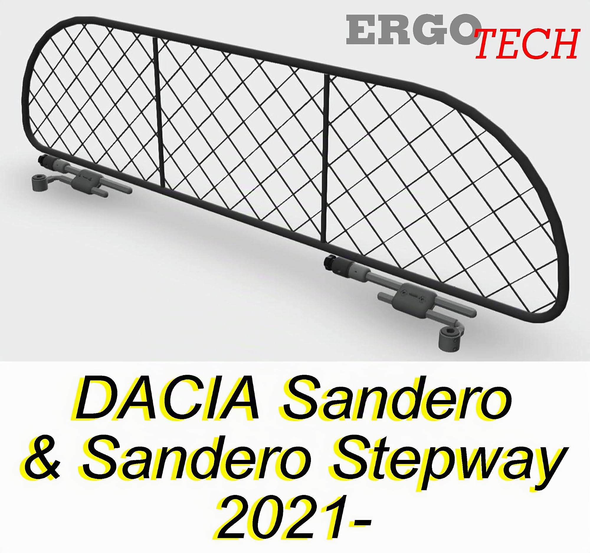 ERGOTECH Divisorio per Dacia Sandero (dal 2021-) RDA65-XXS8, per Trasporto Cani e Bagagli
