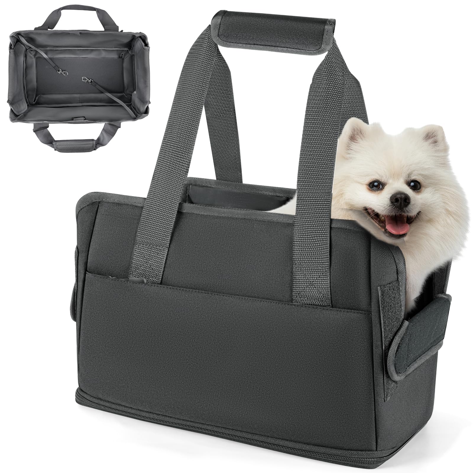 Sac de transport pour chat en Oxford imperméable haute résistance avec bandoulière