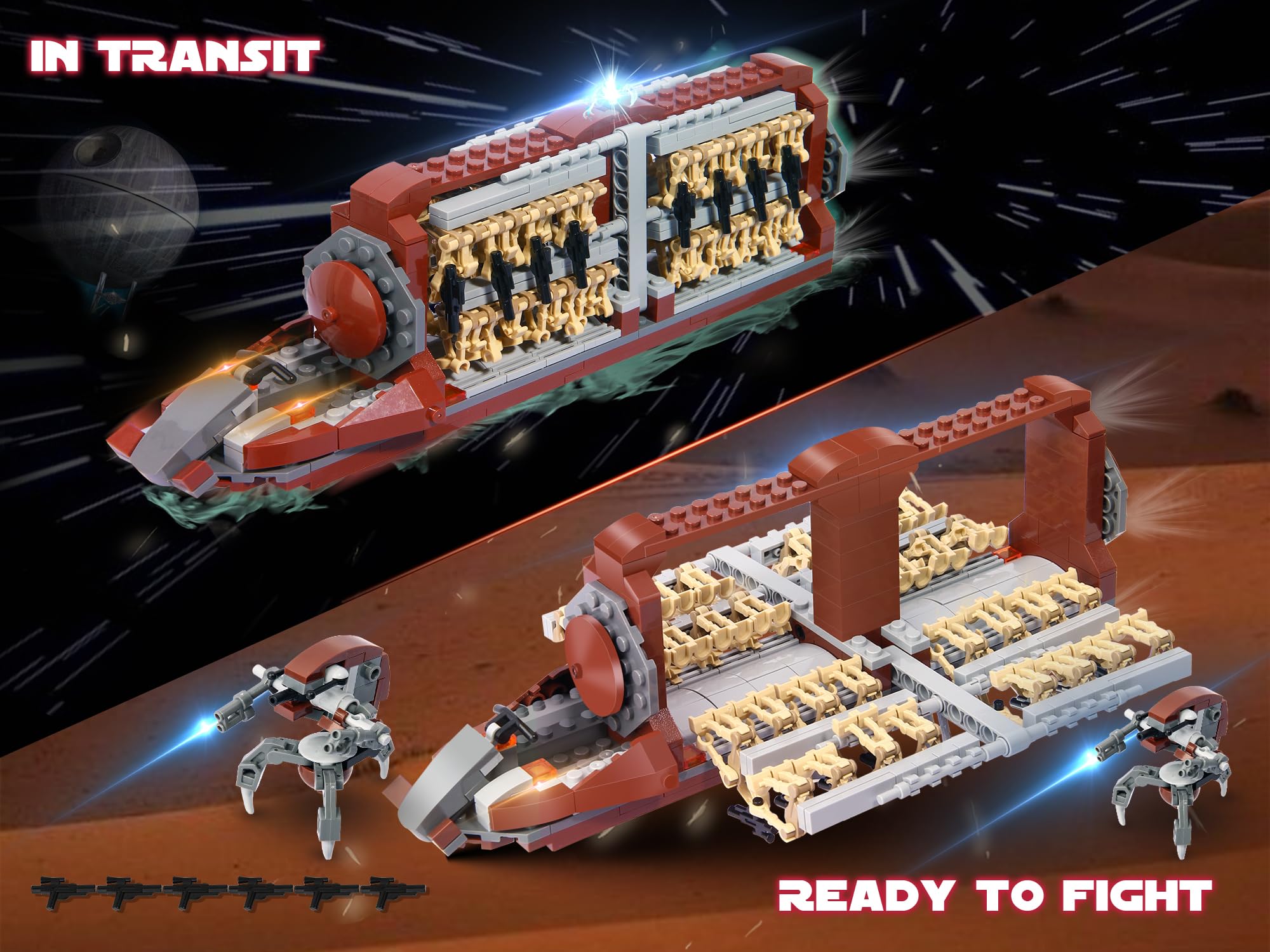 Amazon.co.jp: Droid Army レゴ対応 小隊攻撃クラフト組み立てキット 