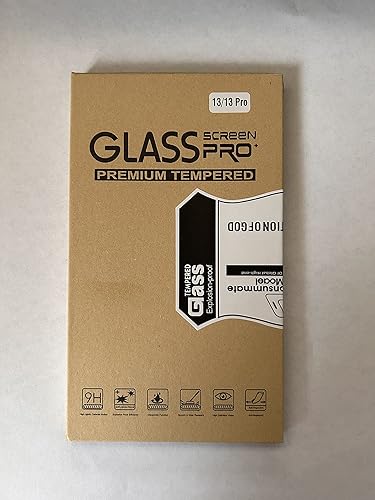 Protector de pantalla para iPhone 1313 Pro  Pantalla de vidrio templado Pro Premium  Protector de pantalla de vidrio templado 9H transparente,