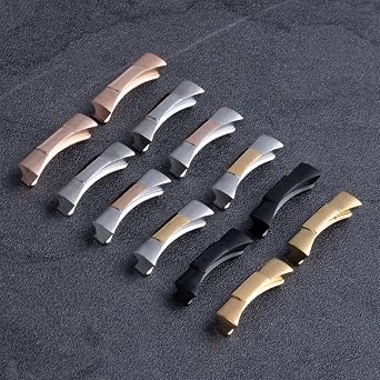 2pcs 20mm Curved End Link Endlink Just For Rolex Watchband For Submariner Watch Band Rubber Leather Strap Seamless Connection