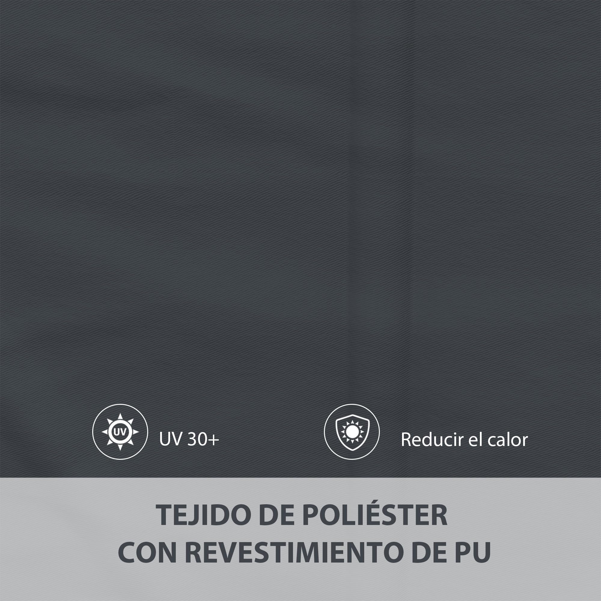 Outsunny Toldo para Ventana Manual 150x120 cm Toldo Retráctil Exterior con Estructura de Aluminio Ángulo de Inclinación Regulable Impermeable y Anti-UV Gris Oscuro
