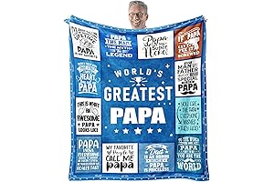 Personalized Papa Blanket - A Cherished Keepsake for the World's Greatest Papa