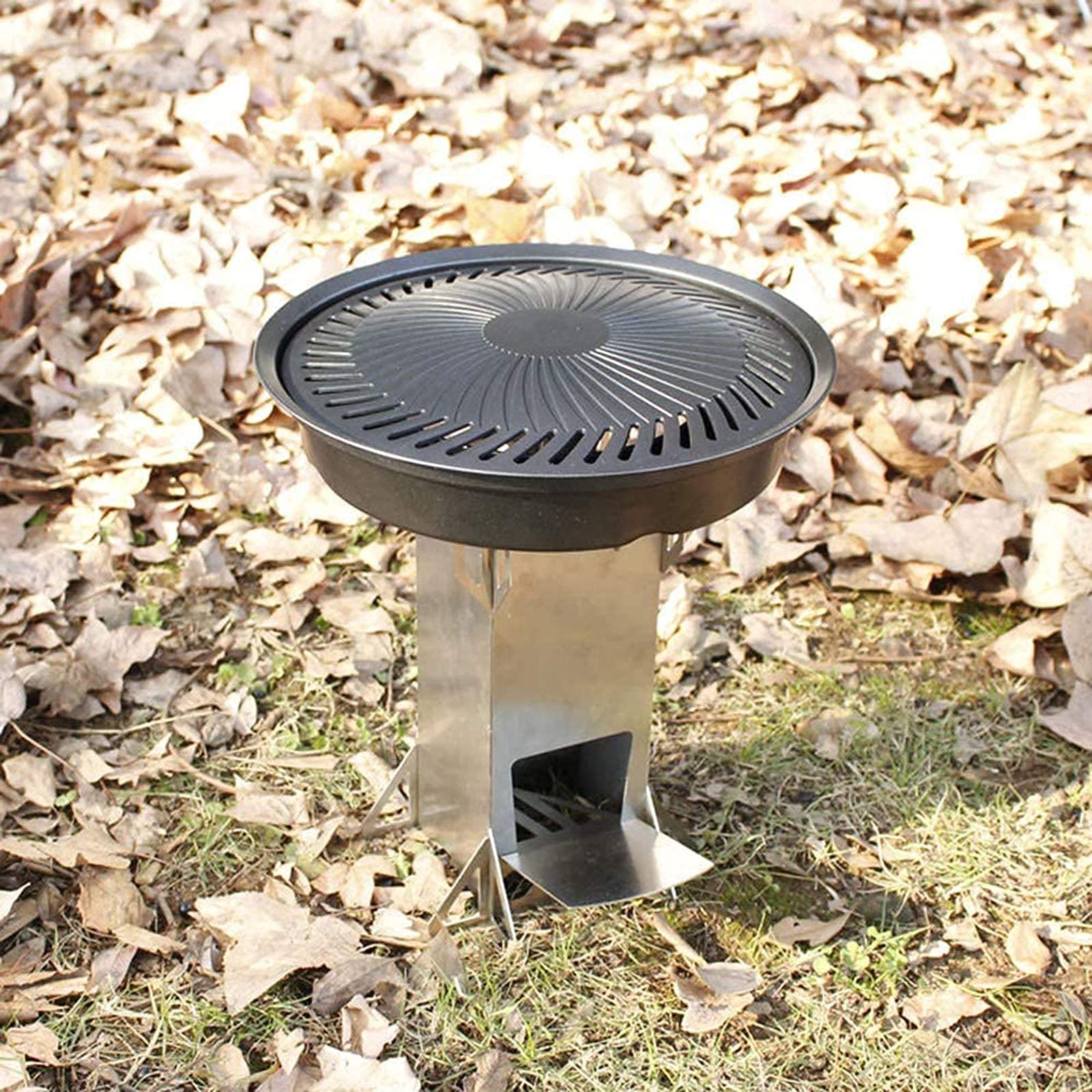 Ognisko na zewnątrz Grill, ognisko Składane grille kempingowe ze stali nierdzewnej Piece Przenośny grill kempingowy Outdoor Multiuse Grill Grill gazowy na węgiel drzewny
