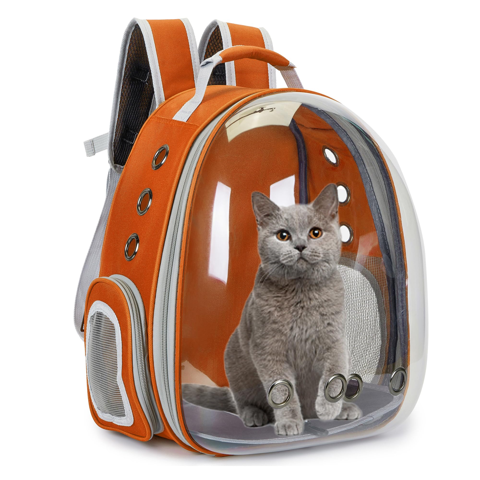 Sac à dos pour chat de petite taille, transport extérieur randonnée orange