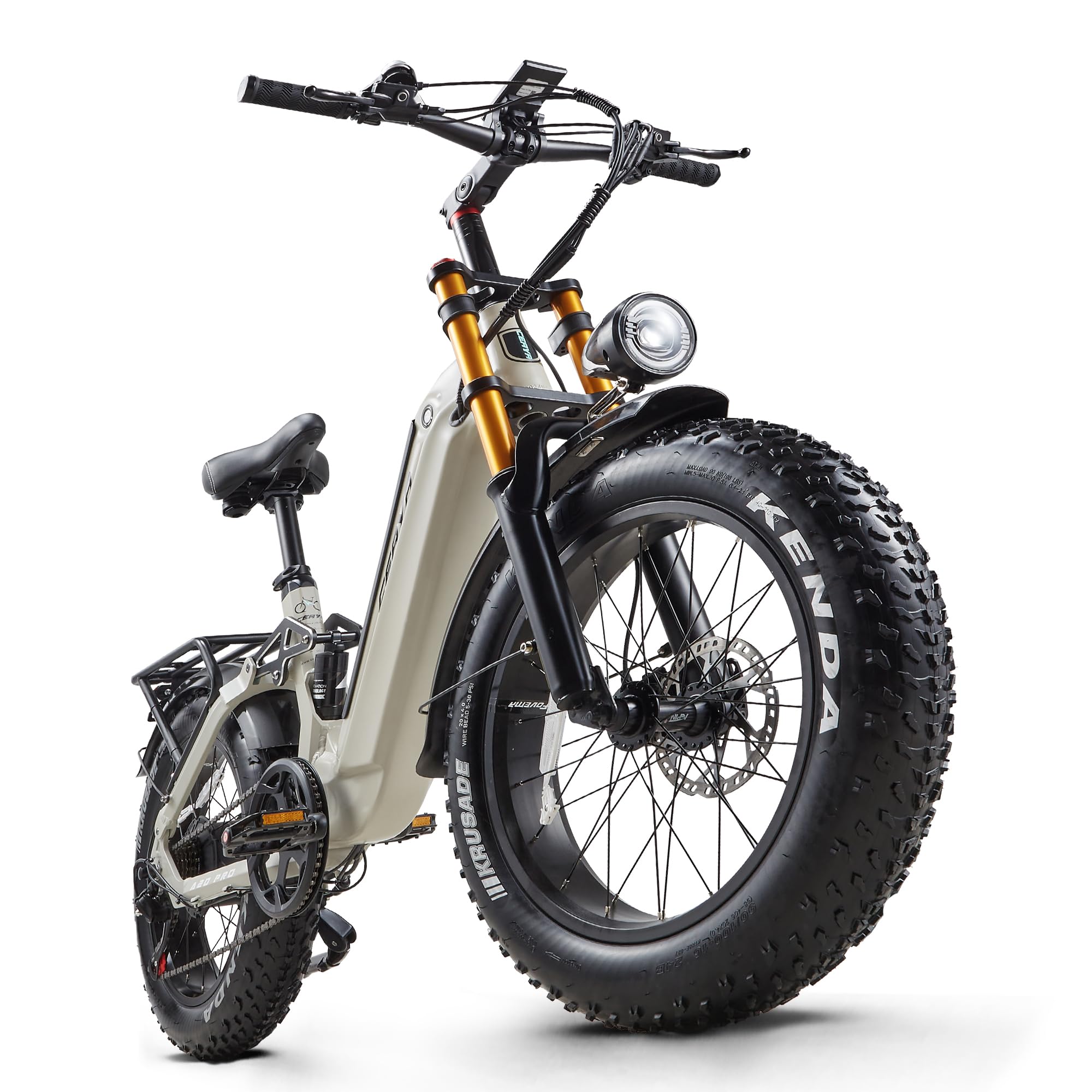 Vélos électriques 20 Pouces Vélo électrique pour Adultes,48V 20Ah Batterie, VTT Electrique 7 Vitesses avec écran LCD, Double Amortisseurs E-Bike