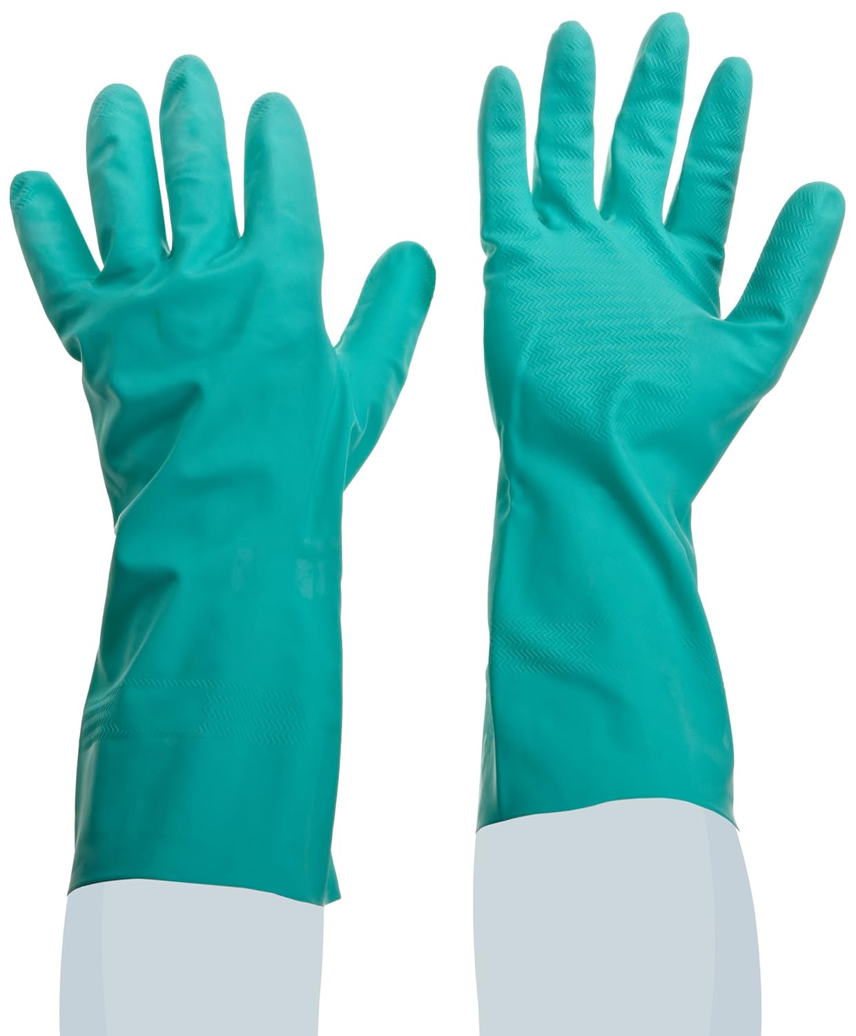 SHOWA NM11 Nitrile Chemical Resistant Safety Glove, Unlined, Food Safe, 11 Mil Thick, 13" Length, XX-Large (12 Pair)