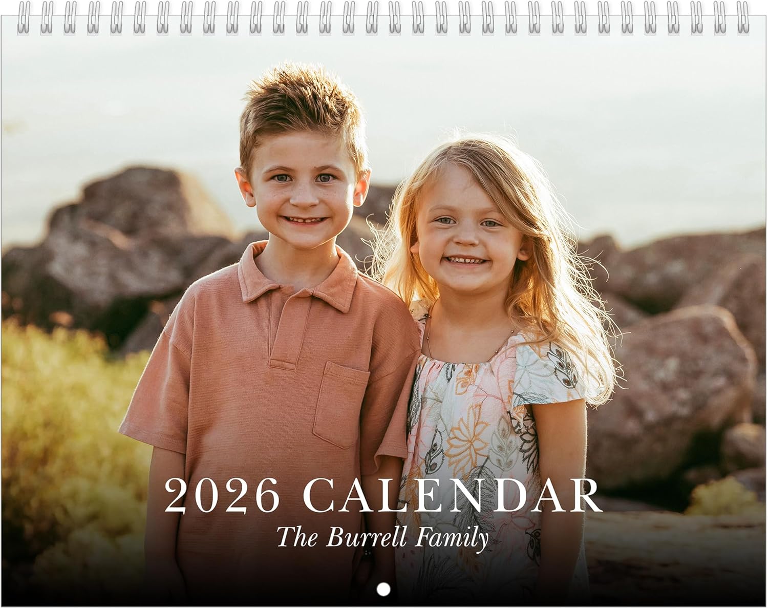 Let's Make Memories Personalized Photo Calendar - Custom 2026 Calendar - 8.5"x11" - Matte Finish - Spiral Bound - Photo Wall Calendar - Upload Your Photos - Classic Serif
