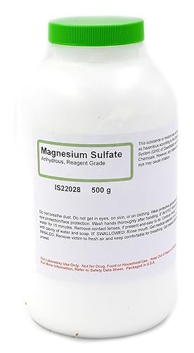 Sulfato de magnesio anhidro de grado reactivo, 17.64 oz - The Curated Chemical Collection
