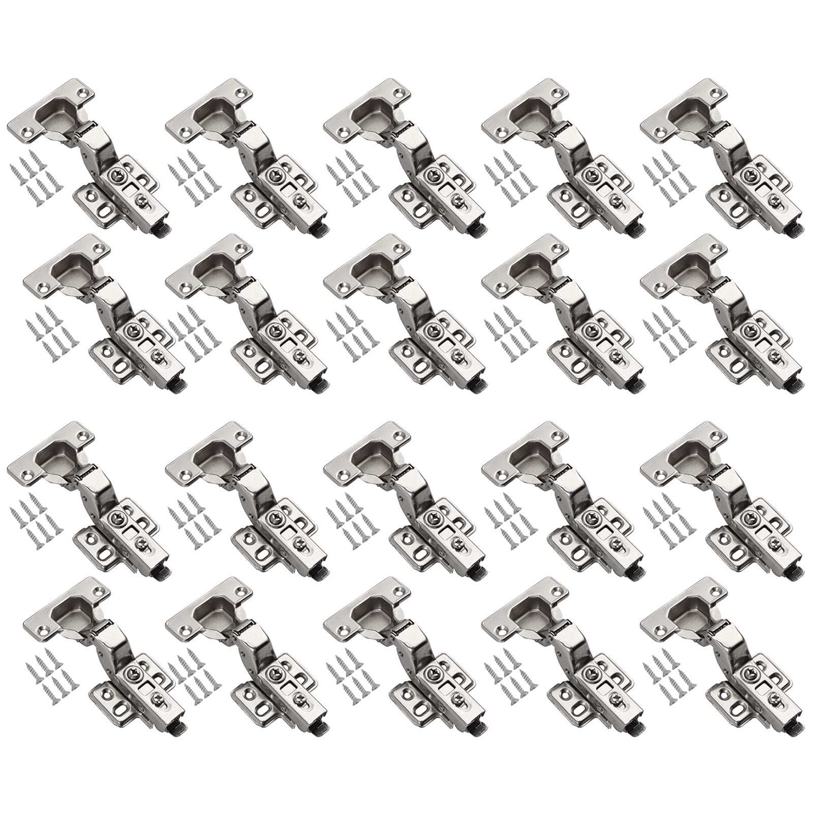 Neoteck 20PCS Inset Soft Close Kitchen Door Hinge Hydraulic