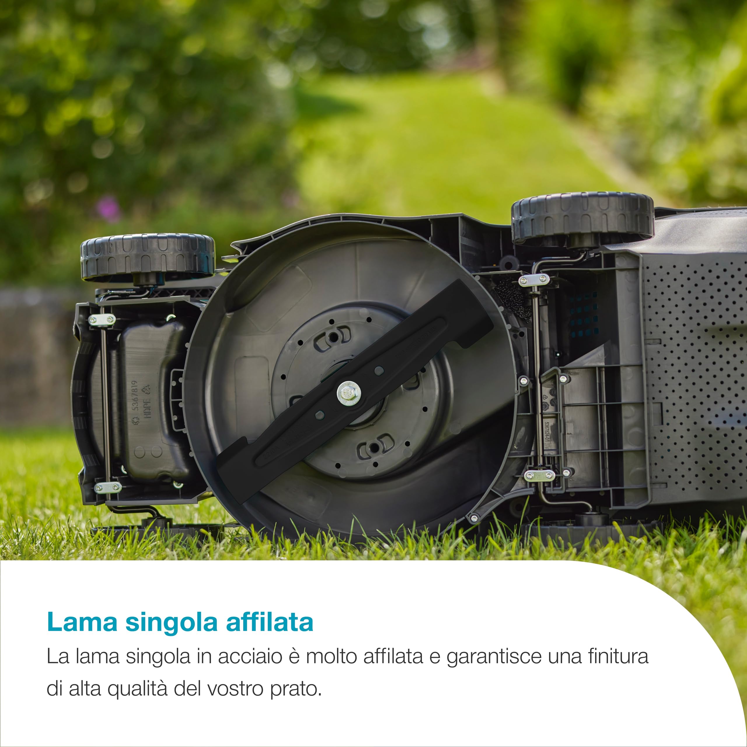 Gardena EasyMax+ 32/18V Ready-To-Use Set Rasaerba a Batteria, larghezza di taglio 32 cm, inclusa batteria POWER FOR ALL, leggero e maneggevole, ideale per prati fino a 200 m² (14634-60)