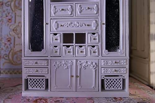 Miniatura 7 de 1:12 Escala Miniatura Casa de Muñecas Combinación Librería Estudio Sala de Almacenamiento