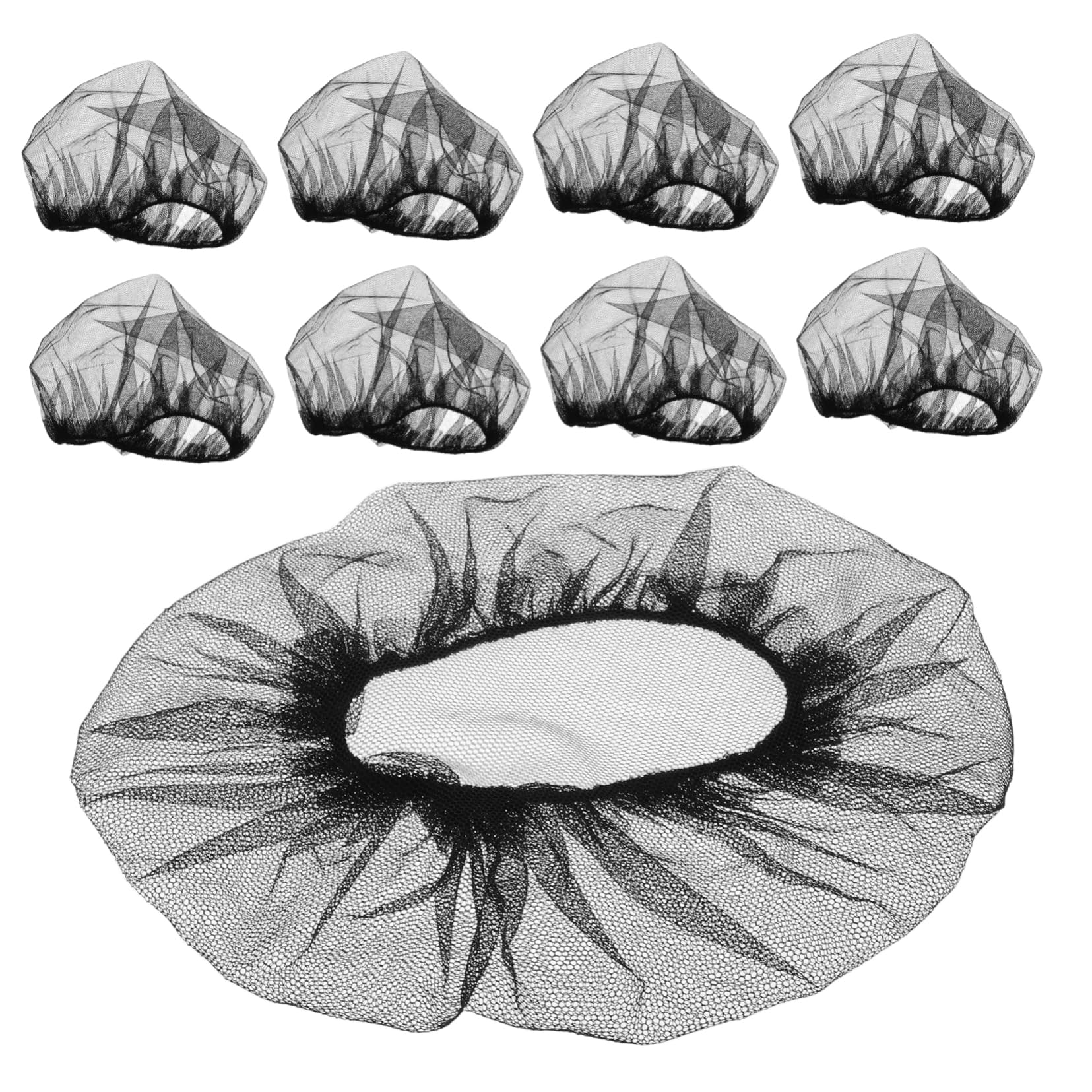 FOMIYES 50pcs Hairnet Cap Net Wig Cap Mesh Hair Cap Chemo Hair Net Wigs Net Cap Reusable Hair Net Hair Sleeping Cap Wig and Hair Net Practical Hair Net Sleeping Hair Nets Cap Black Nylon