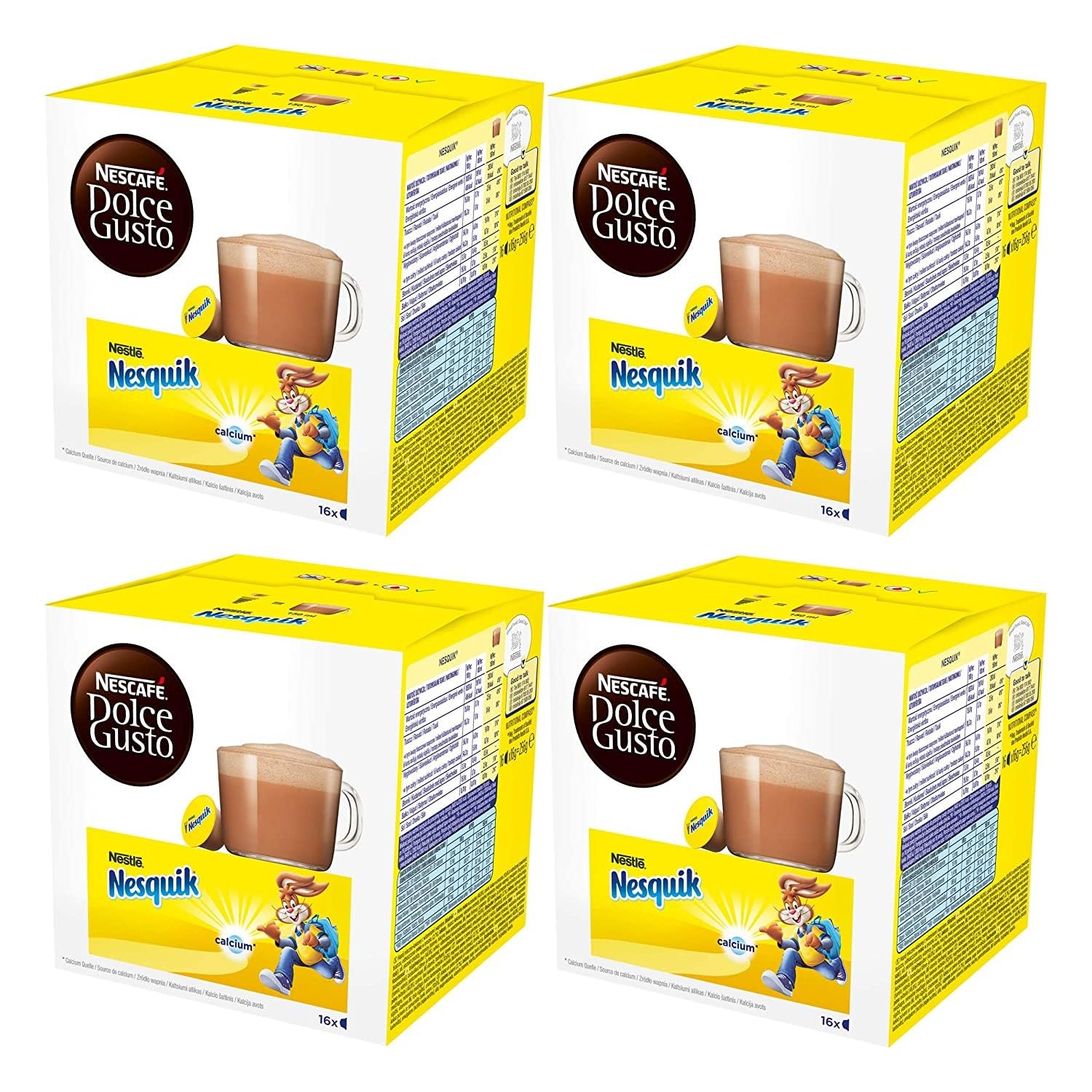 Nescafé Dolce Gusto Nesquik Kakao/Schokolade – 4er Pack (4 × 16 Kapseln)