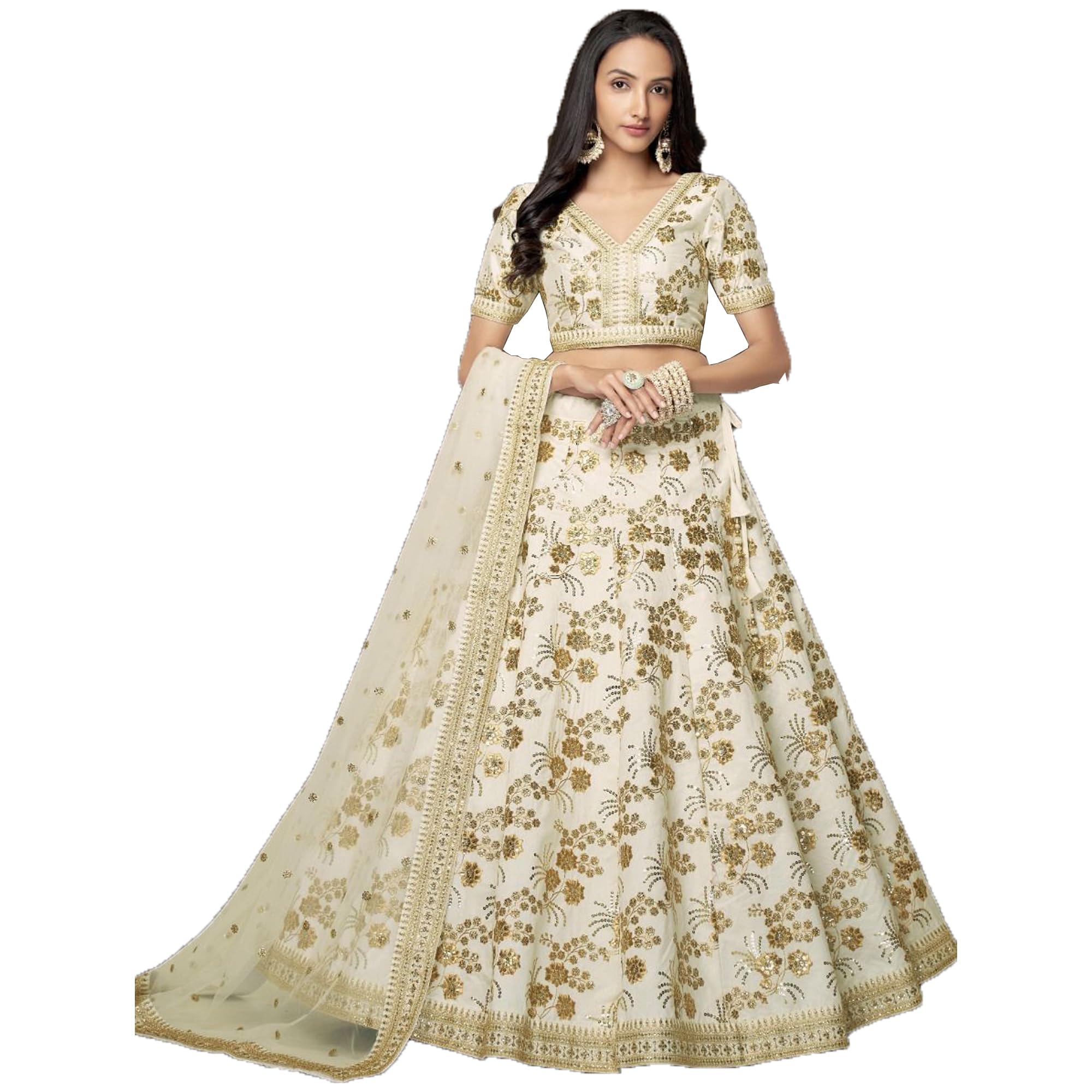 stylishfashionIndian Wedding Designer WEar Lehenga Blouse Choli Event Wear Lengha Crop Top Skirt Choli