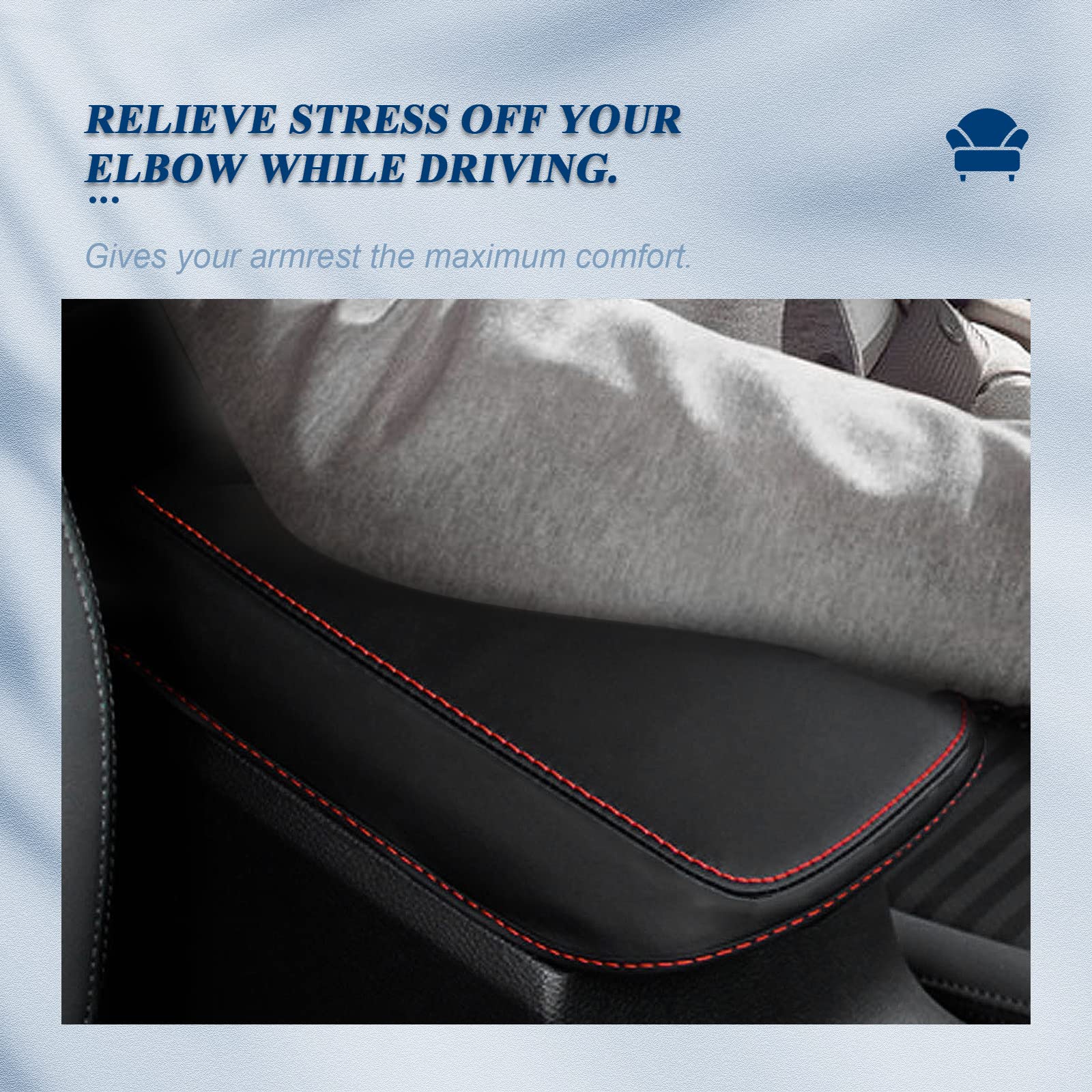 Coussin Accoudoir Voiture Pour Hyundai Kona 2018-2022 - Protection Antidérapante Console Centrale
