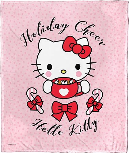 Northwest Hello Kitty - Manta de seda táctil, 50 x 60 pulgadas, Choco Cutie
