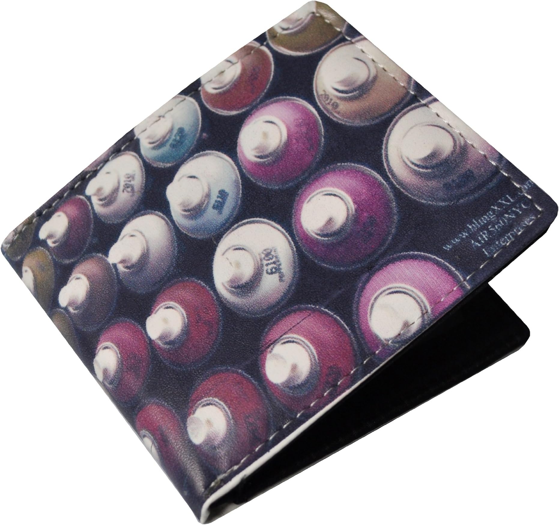 Spray Cans Bifold Wallet Mens Womens Unisex Travel Money Cash Pocket Purse Credit ID Card Holder