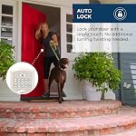 Weiser SmartCode Satin Nickel Keyless Entry Door Lock/Deadbolt Lock, 10-Button Keypad Door Lock with Backlit Keypad, Up to 50 User Codes Electronic Door Locks for Front Door, Traditional Home Décor