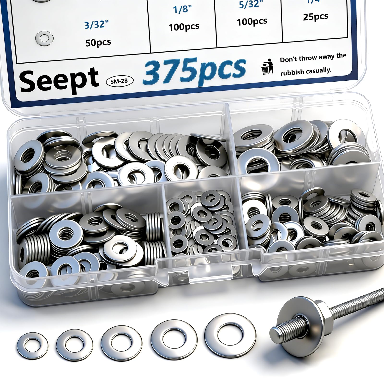 Stainless Steel Pop Rivet Washers - Assortment Kit -1 Stainless Steel Pop Rivet Washers - Assortment Kit -1