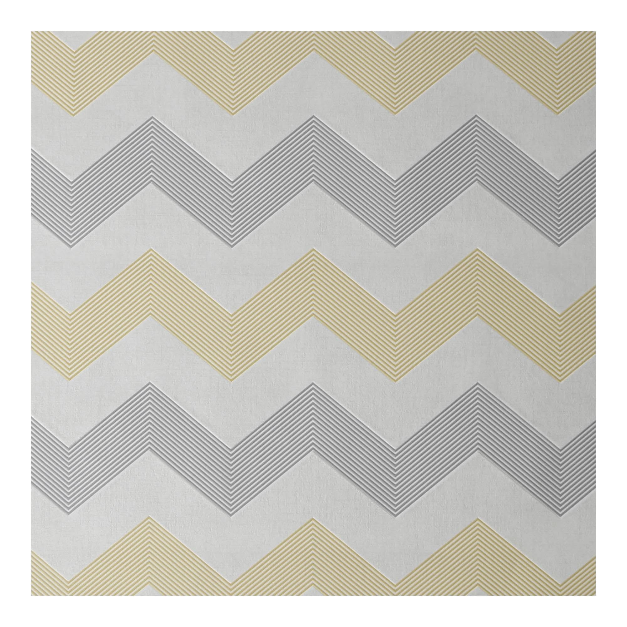 Boutique Chevron Yellow Wallpaper - Paper
