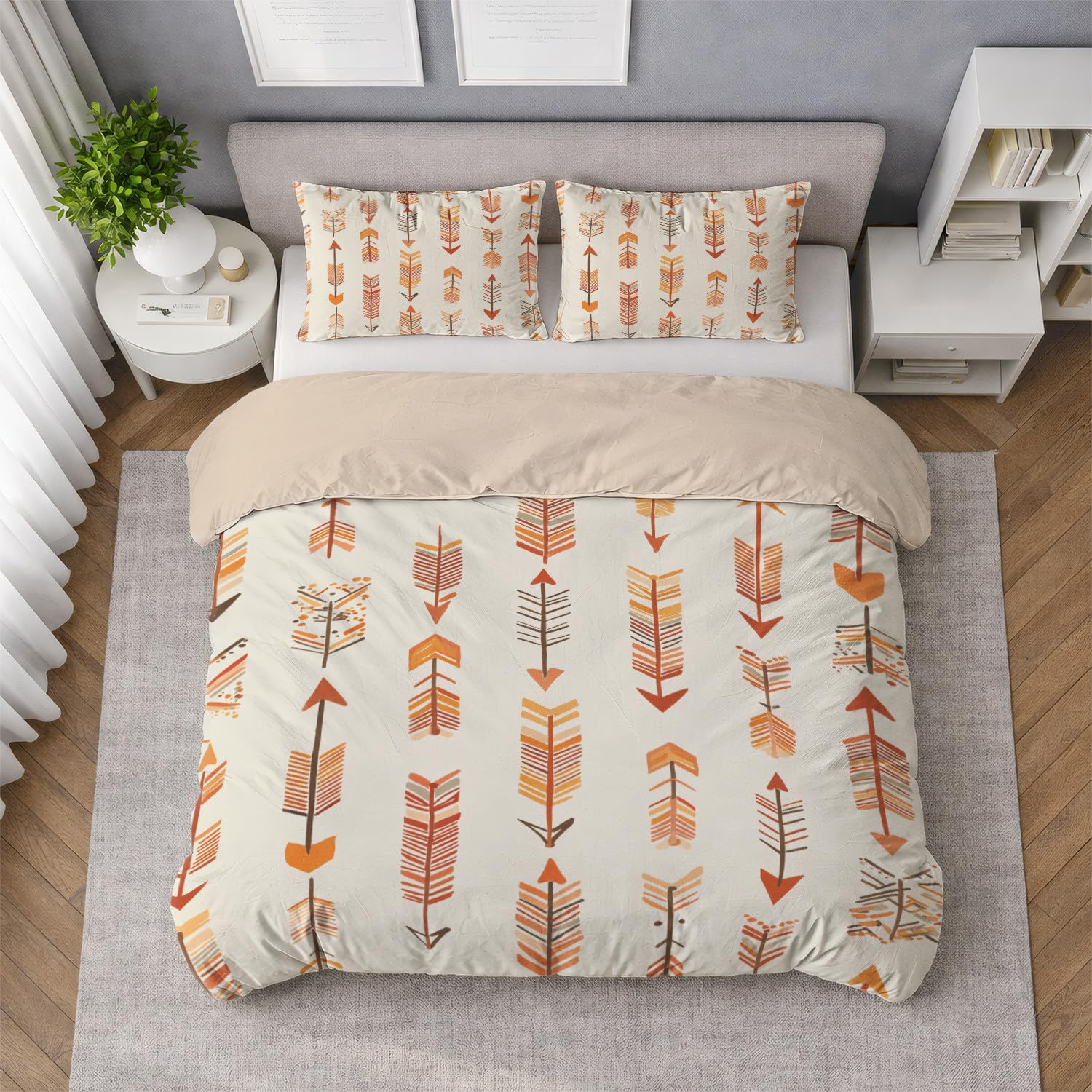 Housse de couette 240 x 260 cm facile d'entretien pour éviter le repassage