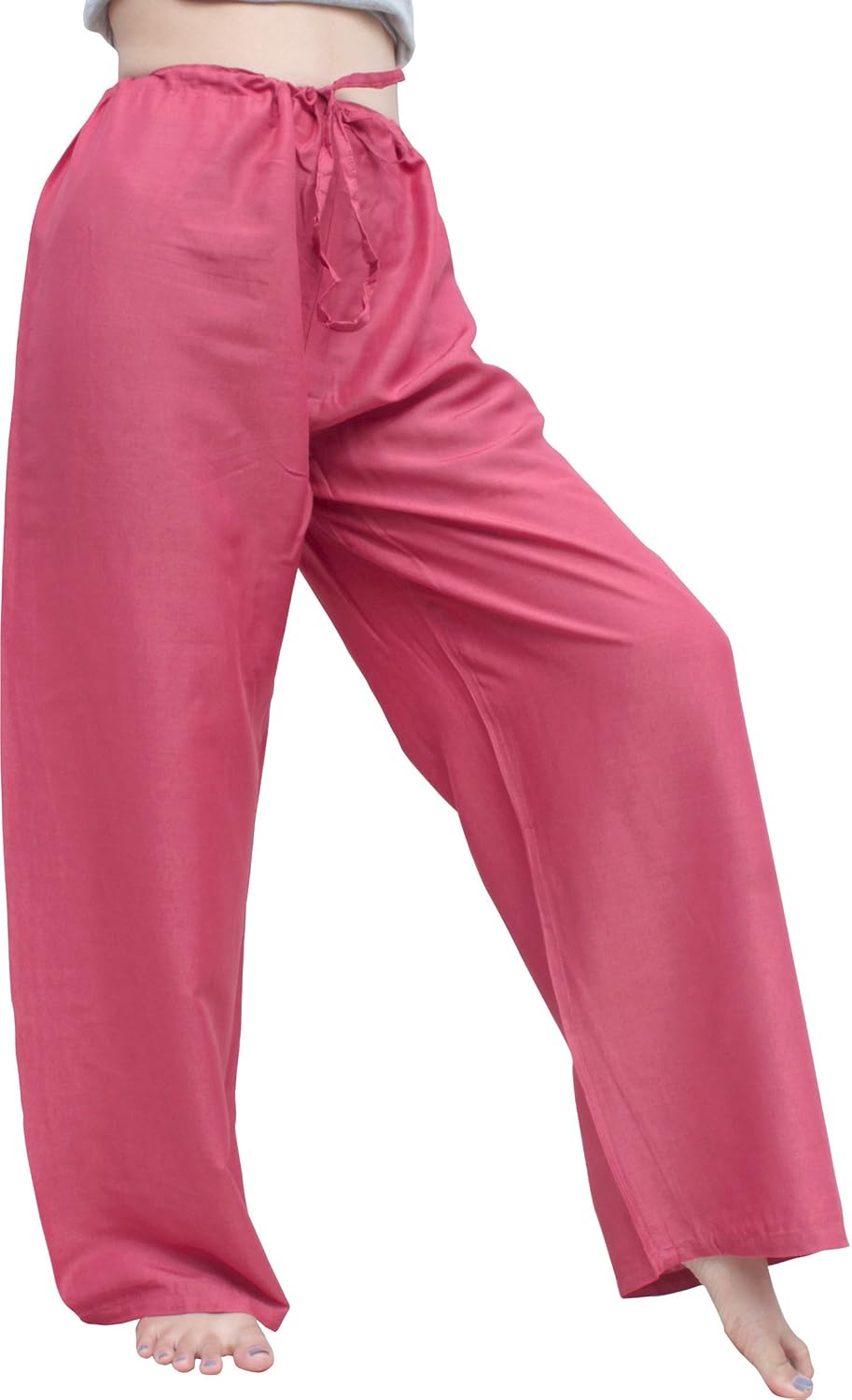 RaanPahMuang Brand Tied Pull String Waist Light Rayon Unisex Lounge Lizard Pants