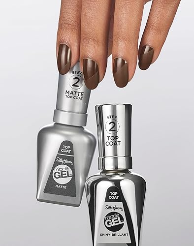 Miniatura 8 de SALLY HANSEN Miracle Gel - Esmalte de uñas 101 brillante,102 Miracle Gel 3.0 Matte Top Coat,103 Azúcar,105 cristal,106 Unicornio,107 Moonlit,108