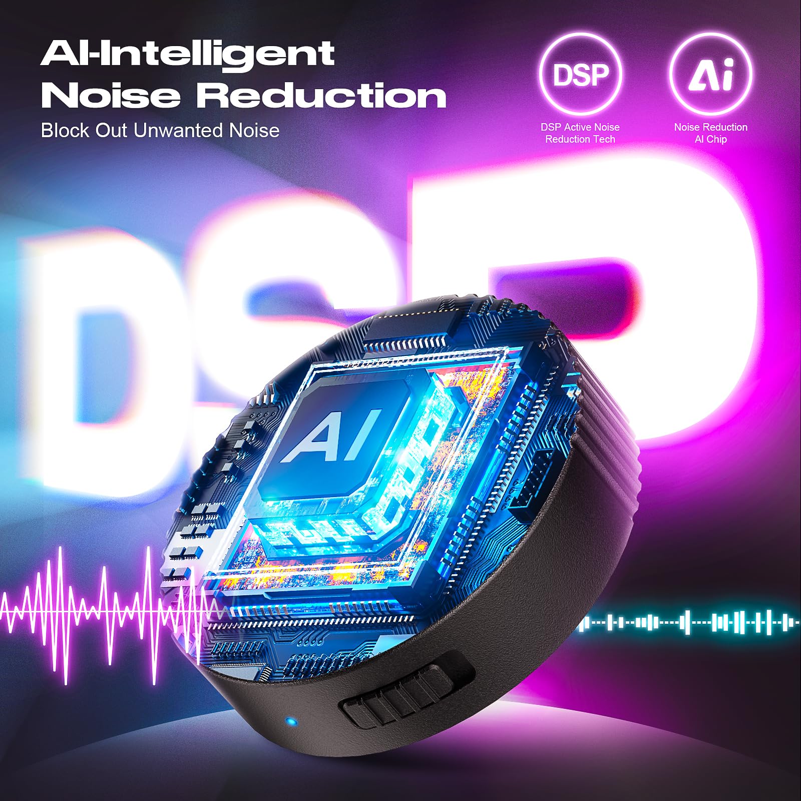 64GB (9800 Hour) Magnetic Voice Activated Recorder Device - Lymorvex Voice Recorder AI-Intelligent Noise Reduction, Portable Audio Recorder for Lectures/Interviews/Meetings