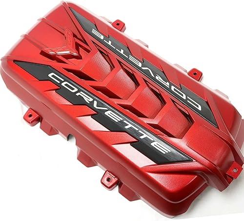 Cubierta del motor del borde rojo para Corvette C8 12697368