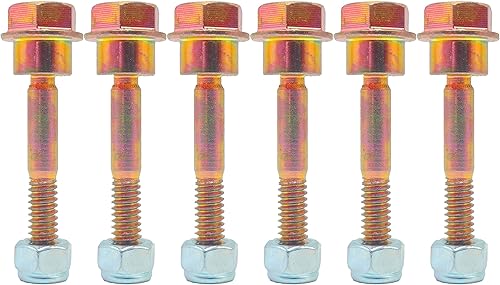 Miniatura 2 de Paquete de 6 tornillos y tuercas de cizalla 580790401 para lanzadores de nieve Husqvarna 588077502 539976978 595086601