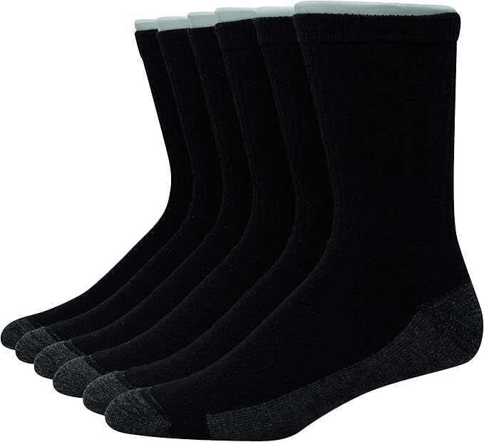 Hanes Ultimate Men Ultra Cushion Freshiq Odor Control With Wicking Crew