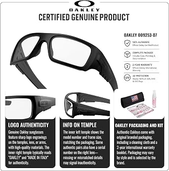 Oakley DET CORD INDUSTRIAL - SAFETY GLASS OO9253 Sunglasses w/Official Kit