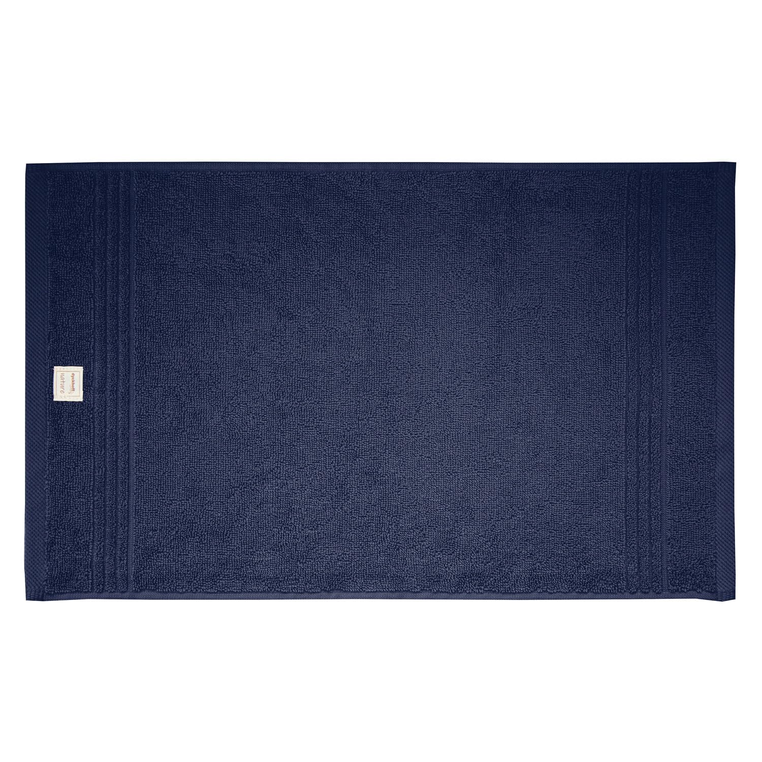 Toalla de rizo premium de 30 x 50 cm en azul marino profundo