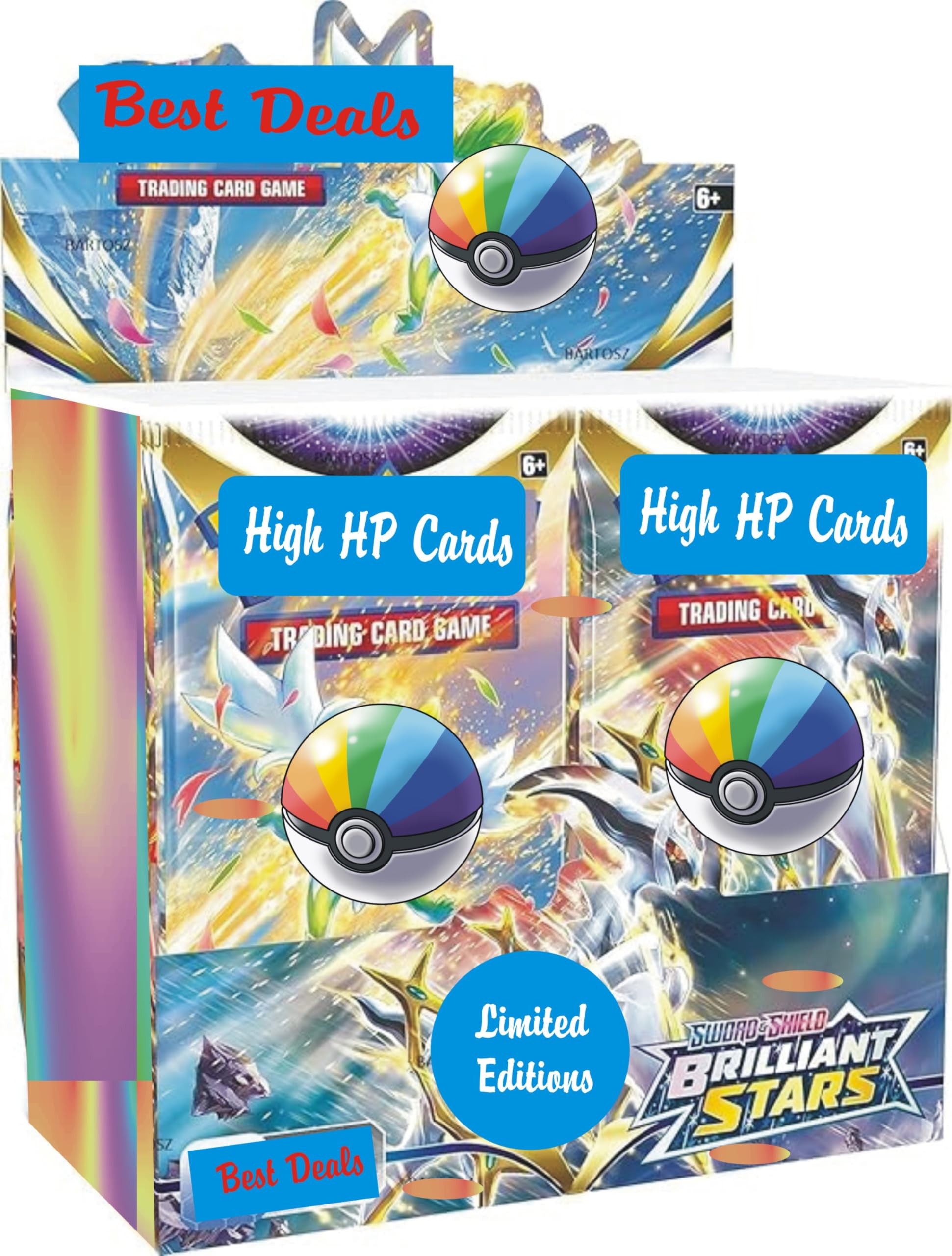 BEST DEALS Playing Cards for Kids,high hp Cards for 4 5 6 7 8 9 10 Years Old Boys (96 Brilliant Star Cards) (B0DHH9GG2Q) Amazon Price History, Amazon Price Tracker