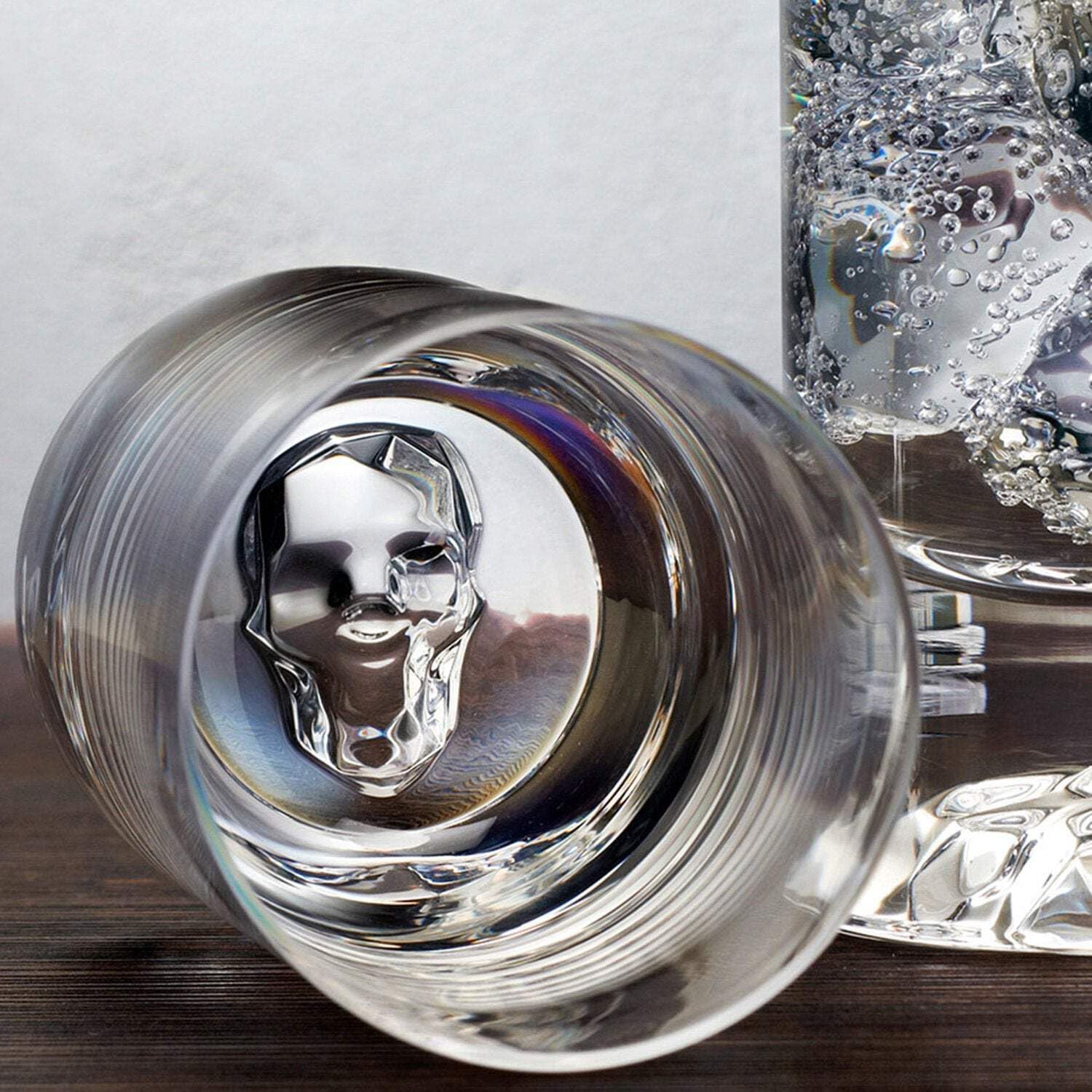 Shade Crystal Skull 11 oz High Ball Glasses Set of 4