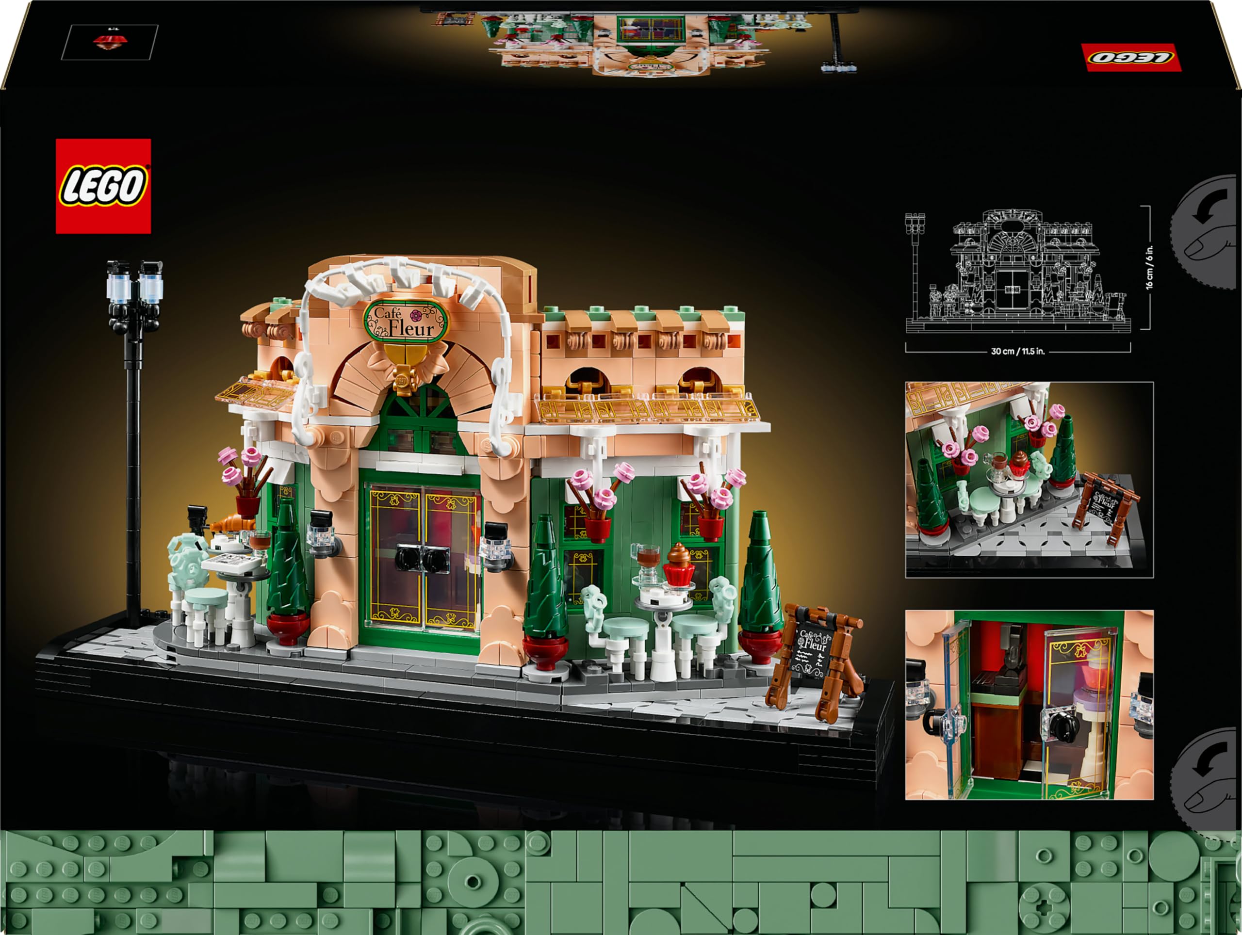 LEGO Icons Café Francese - Kit Modellismo Fai da Te per Adulti da Collezione - Casa in Miniatura Progettata come Decorazione per Salotto, Casa o Ufficio - Idea Regalo Creativa per Donna o Uomo - 10362