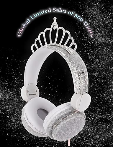 Miniatura 2 de lalacosy Auriculares Princess con micrófono para viajes, escuela, coche, avión, auriculares estéreo HD con cable de nailon para