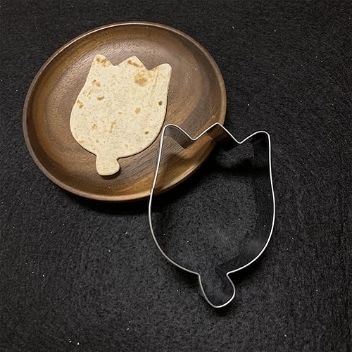 Miniatura 4 de Juego de cortadores de galletas de tulipán, moldes para fondant de 3.5 pulgadas