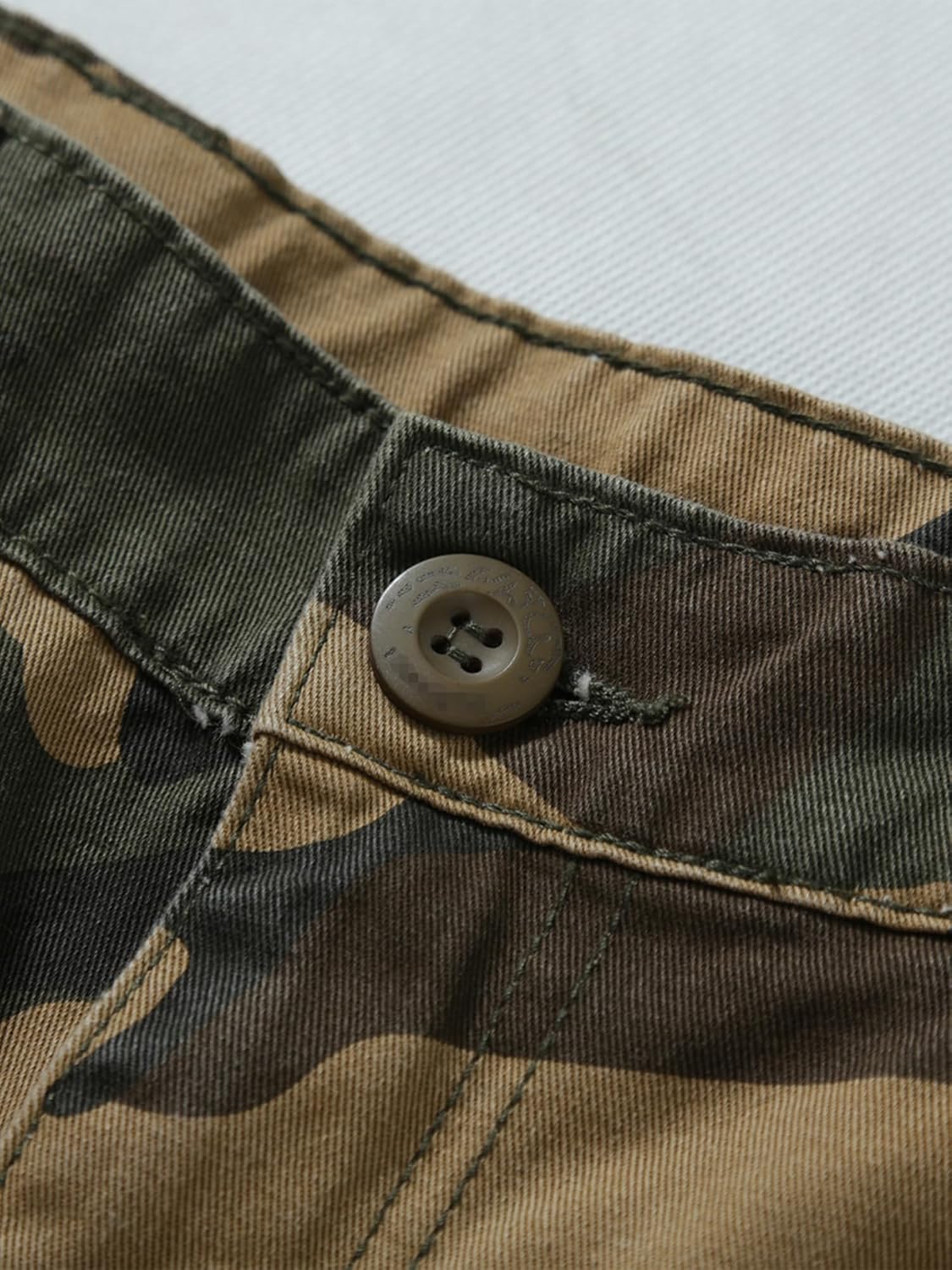 Men's Camo Cargo Work Pants Cotton Tactical Ripstop Casual Combat Pants with 8 Pockets - Image 7