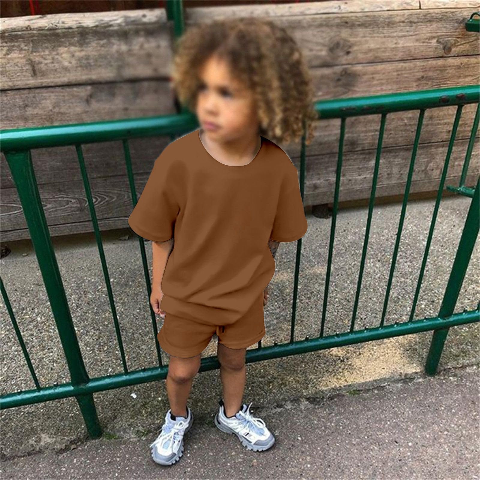 Conjunto Verano Niños Manga Corta Conjunto de Algodón Ropa de Verano para Niñas CamisetaNiños Ropa Bebé DeportivoNiño Camiseta con Pantalones Cortos Infantil 2 Piezas