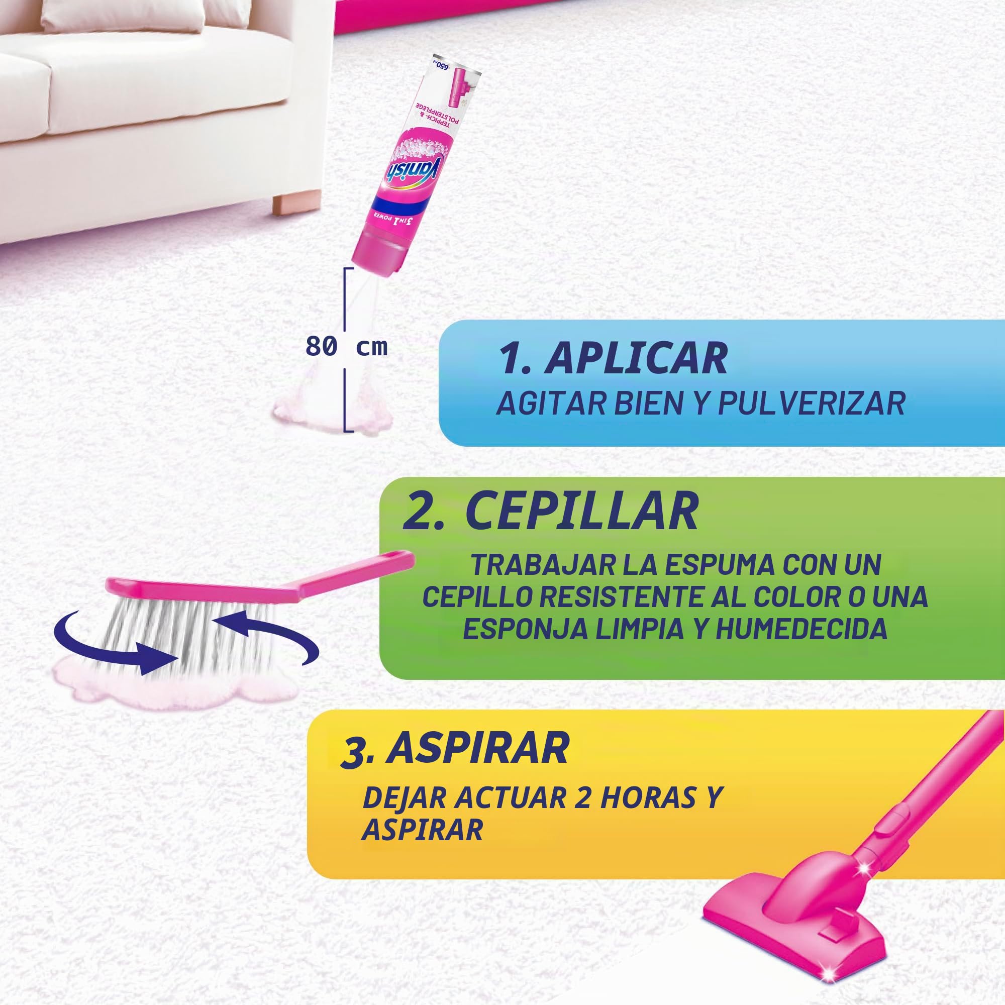 Vanish Alfombra Power espuma, 1er Pack (1 x 650 g)
