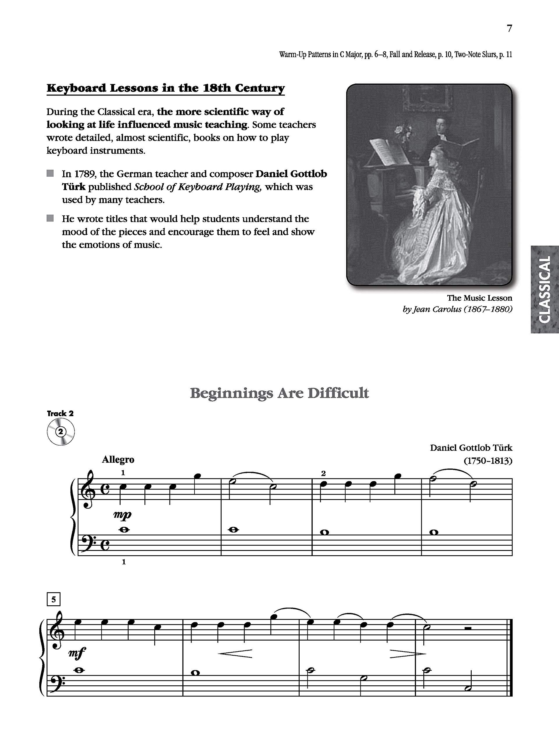 Exploring Piano Classics Repertoire: A Masterwork Method for the Developing Pianist