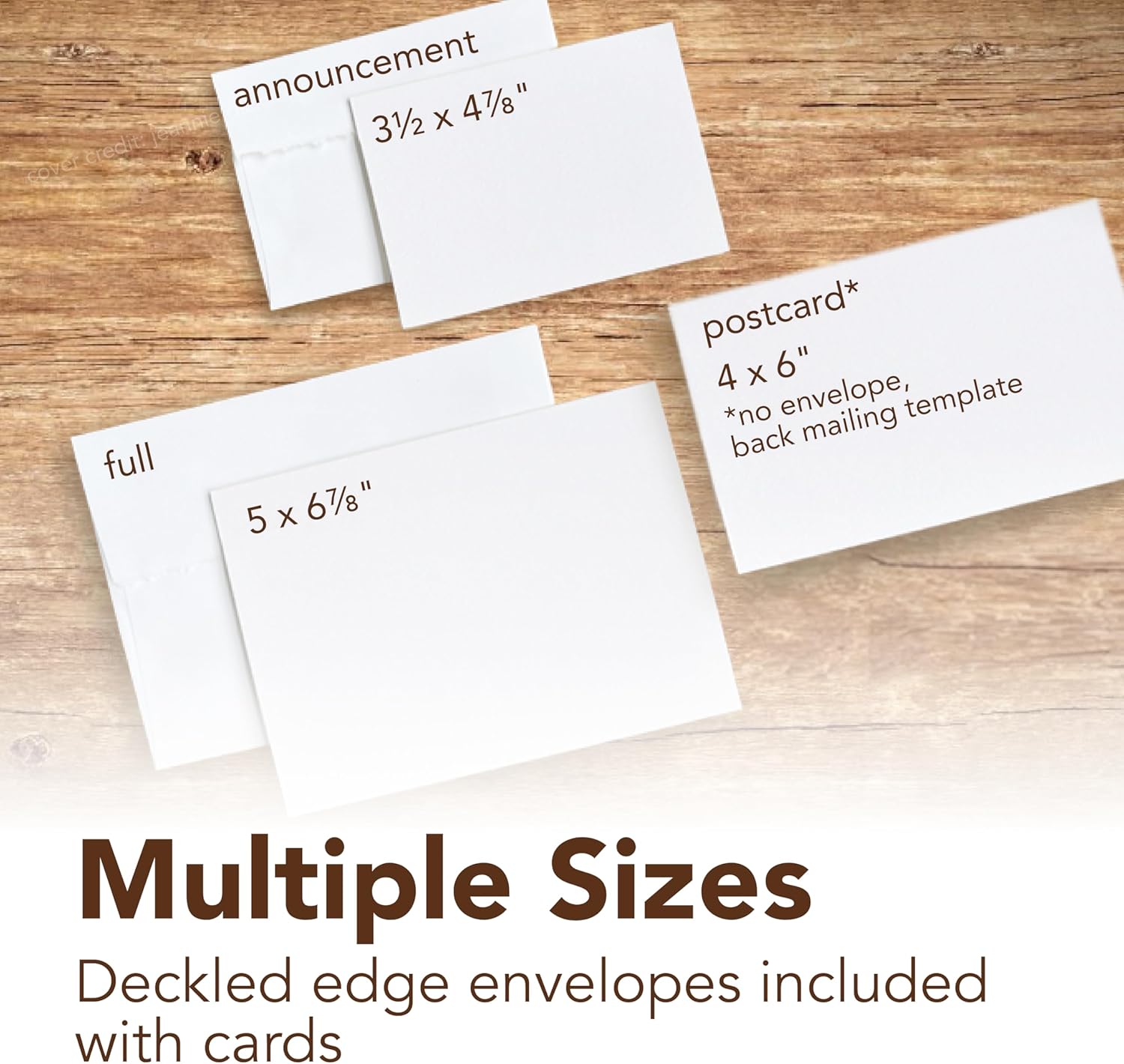 Strathmore 400 Series Mixed Media Cards, Announcement Size, 3.5x4.875 inches, 6 Pack, Envelopes Included - Custom Greeting Cards for Weddings, Events, Birthdays - Image 3