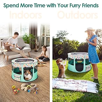 zoo Amazon.com : ZooZoo Portable Foldable Pet Dog Cat Playpen