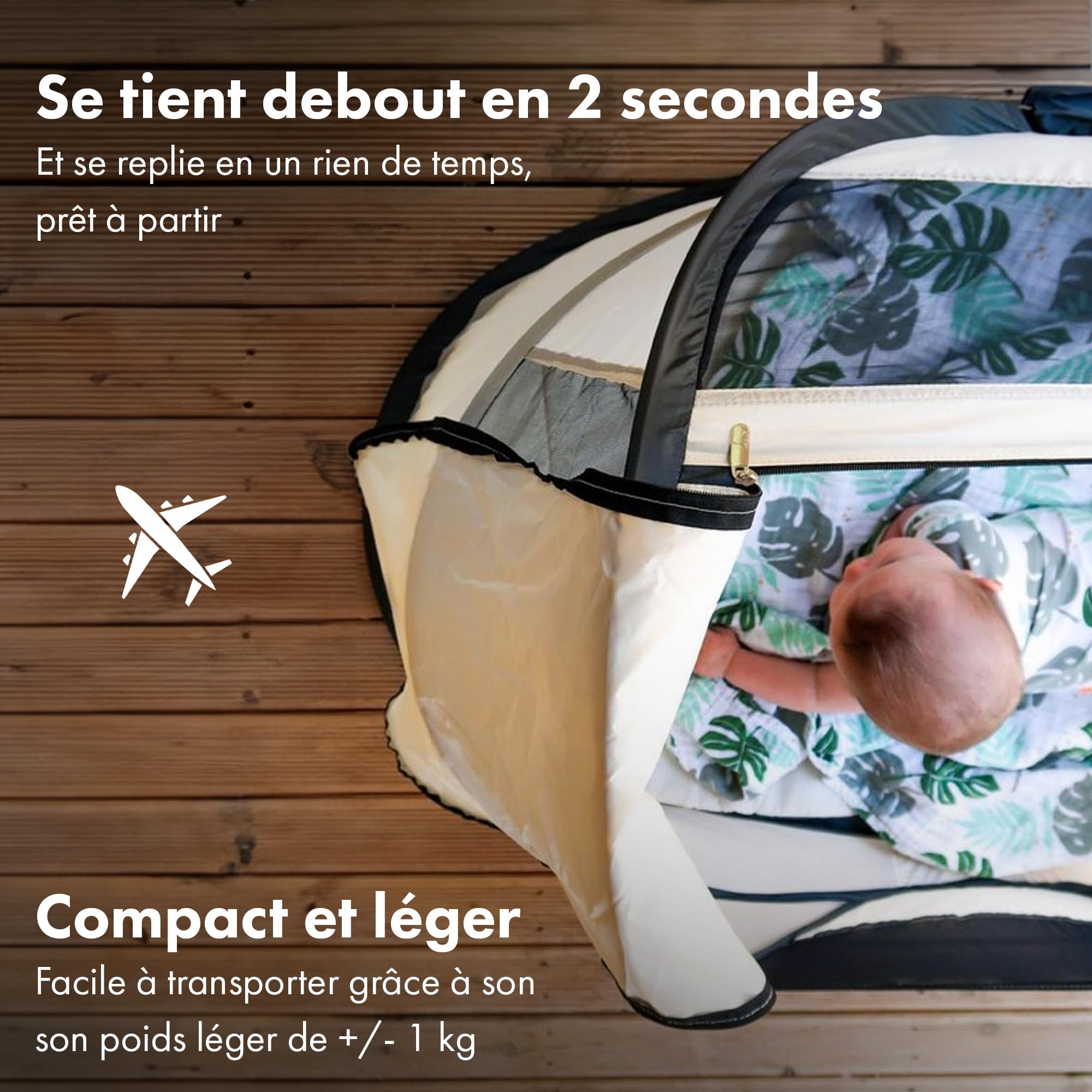Deryan Babybox Lit de Voyage Crème, 1 Pièce